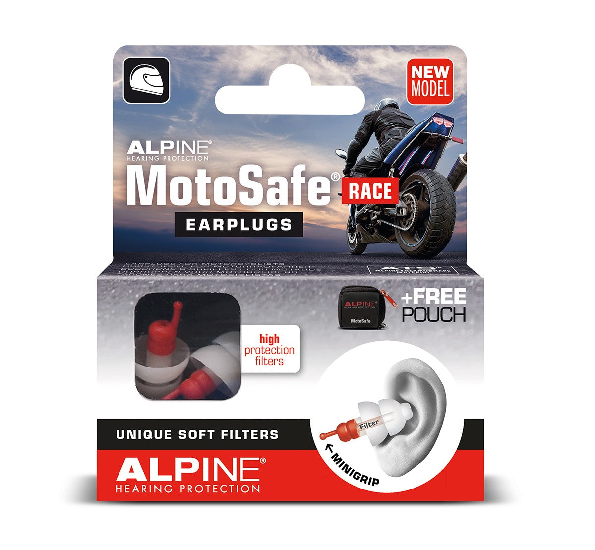 Alpine MotoSafe earplugs RACE